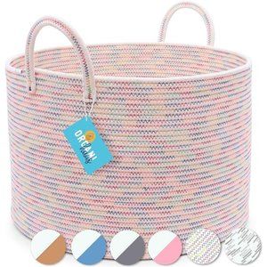 Rainbow Extra Large Woven Baskets for Storage 20x13 | Large Baskets for Storage